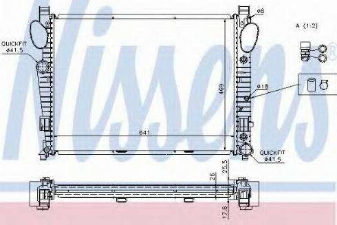 Nissens 62774 - Радиатор, охлаждение двигателя autospares.lv