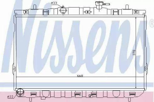 Nissens 67488 - Радиатор, охлаждение двигателя autospares.lv