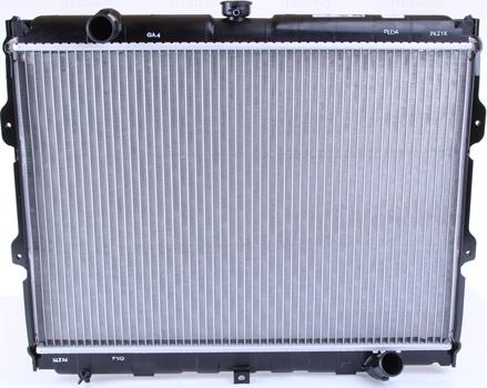 Nissens 67046 - Радиатор, охлаждение двигателя autospares.lv