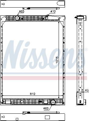 Nissens 67169 - Радиатор, охлаждение двигателя autospares.lv