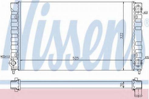 Nissens 67307 - Радиатор, охлаждение двигателя autospares.lv