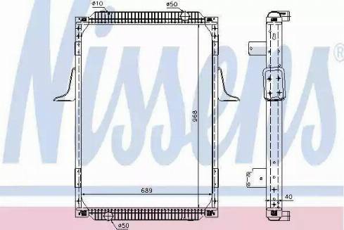 Nissens 67244 - Радиатор, охлаждение двигателя autospares.lv