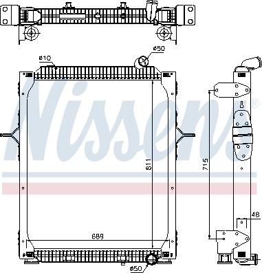 Nissens 67206 - Радиатор, охлаждение двигателя autospares.lv