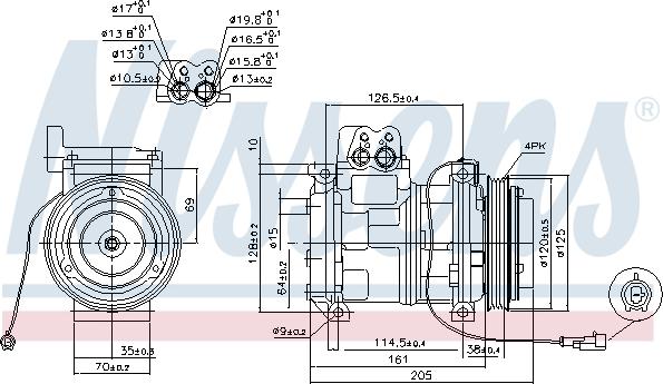 Nissens 89414 - Компрессор кондиционера autospares.lv