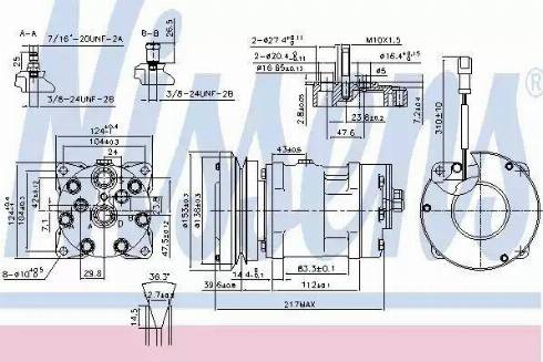 Nissens 89635 - Компрессор кондиционера autospares.lv