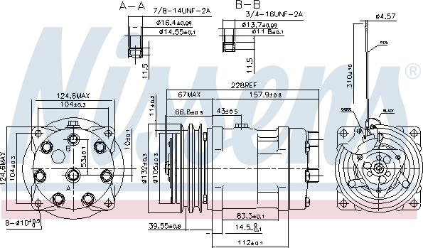 Nissens 89636 - Компрессор кондиционера autospares.lv