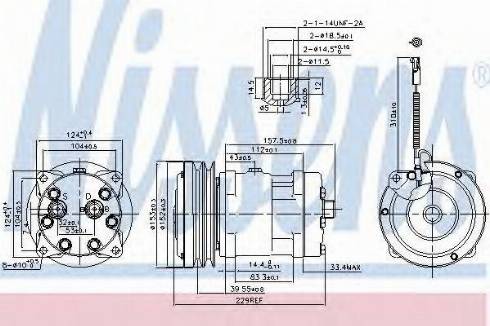 Nissens 89638 - Компрессор кондиционера autospares.lv