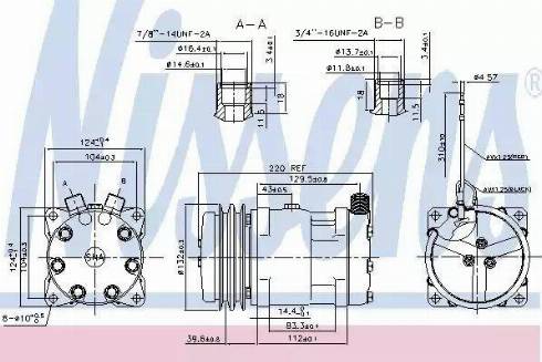 Nissens 89624 - Компрессор кондиционера autospares.lv