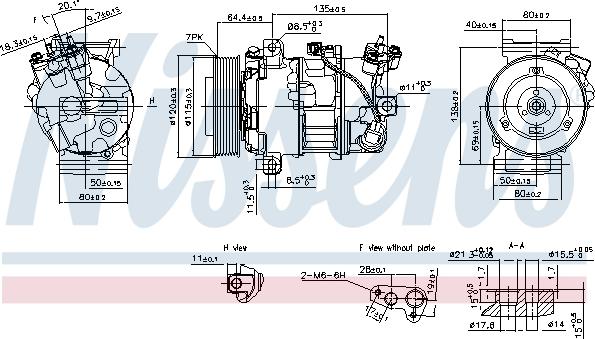 Nissens 890126 - Компрессор кондиционера autospares.lv