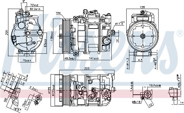 Nissens 890294 - Компрессор кондиционера autospares.lv