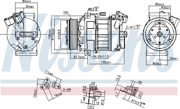 Nissens 890269 - Компрессор кондиционера autospares.lv