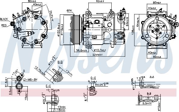 Nissens 890744 - Компрессор кондиционера autospares.lv