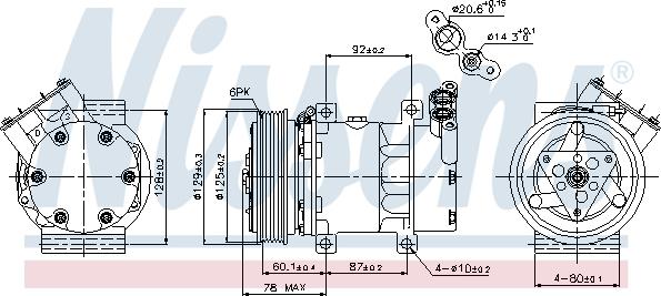 Nissens 89109 - Компрессор кондиционера autospares.lv