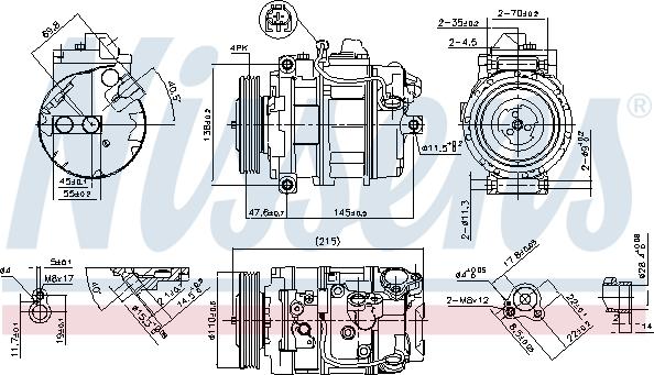 Nissens 89359 - Компрессор кондиционера autospares.lv