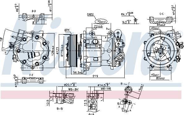 Nissens 89362 - Компрессор кондиционера autospares.lv