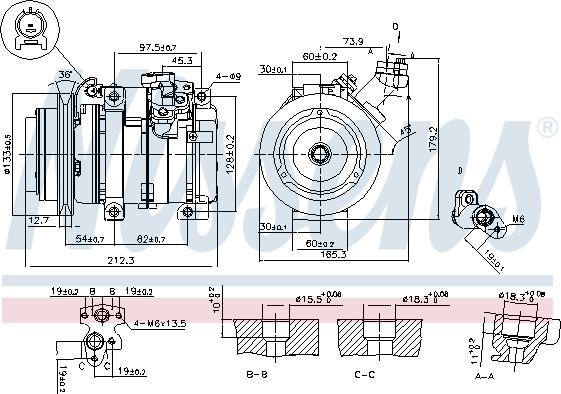 Nissens 89312 - Компрессор кондиционера autospares.lv