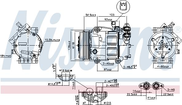 Nissens 89336 - Компрессор кондиционера autospares.lv