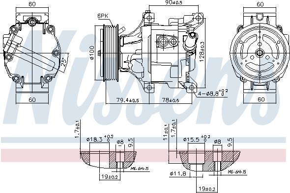 Nissens 89324 - Компрессор кондиционера autospares.lv