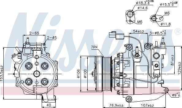 Nissens 89246 - Компрессор кондиционера autospares.lv