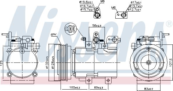 Nissens  89238 - Компрессор кондиционера autospares.lv