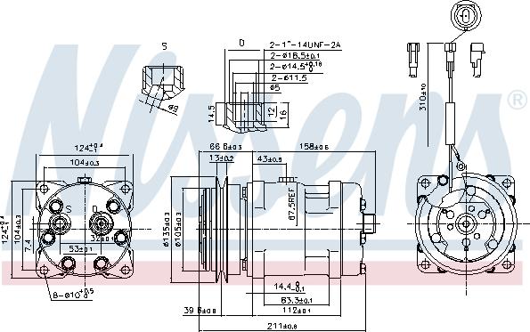 Nissens 89220 - Компрессор кондиционера autospares.lv