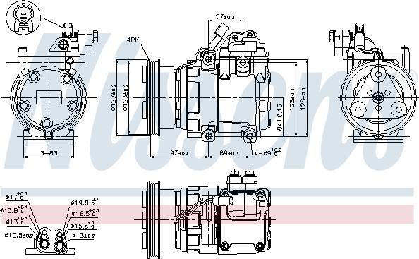 Nissens  89277 - Компрессор кондиционера autospares.lv