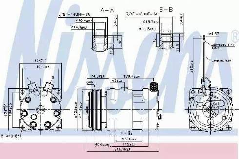 Nissens 89718 - Компрессор кондиционера autospares.lv