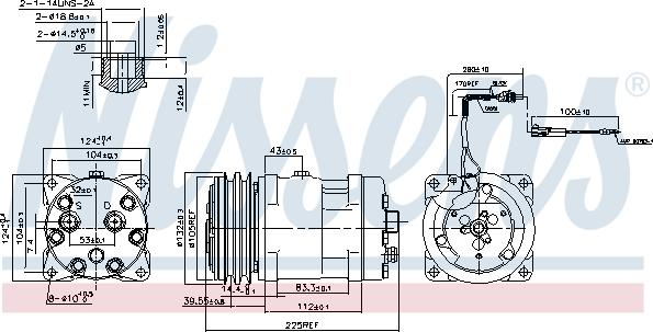 Nissens 89776 - Компрессор кондиционера autospares.lv