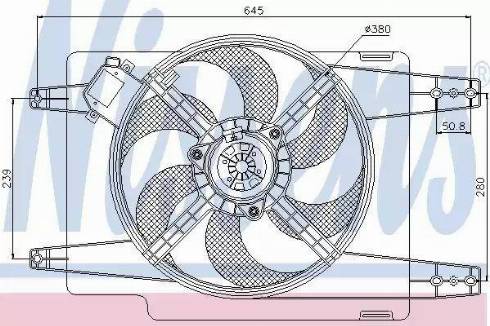 Nissens 85376 - Вентилятор, охлаждение двигателя autospares.lv