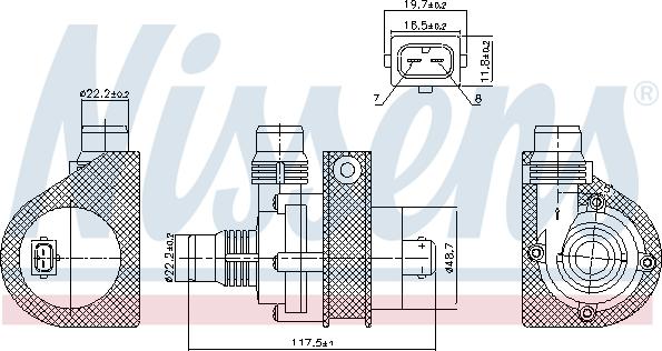 Nissens 831059 - Водяной насос autospares.lv