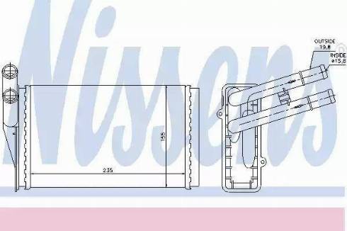 TEMPEST TP.1570224 - Теплообменник, отопление салона autospares.lv