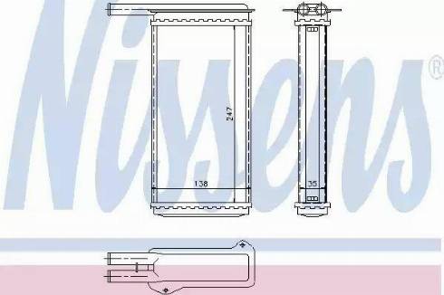 Nissens 71756 - Теплообменник, отопление салона autospares.lv