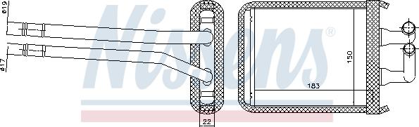 Nissens 77540 - Теплообменник, отопление салона autospares.lv