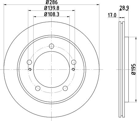 Nisshinbo ND9015 - Тормозной диск autospares.lv