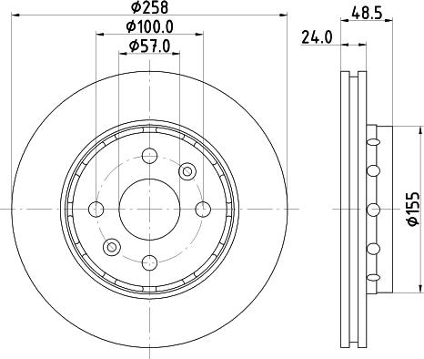 Nisshinbo ND6007 - Тормозной диск autospares.lv