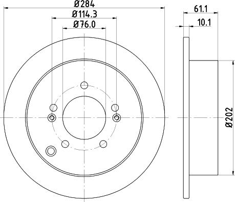 Nisshinbo ND6038K - Тормозной диск autospares.lv