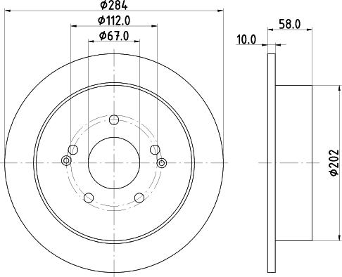 Nisshinbo ND6110K - Тормозной диск autospares.lv