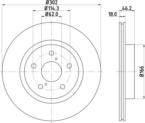 Nisshinbo ND1076K - Тормозной диск autospares.lv