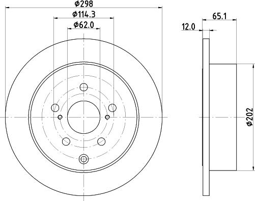 Nisshinbo ND1146K - Тормозной диск autospares.lv