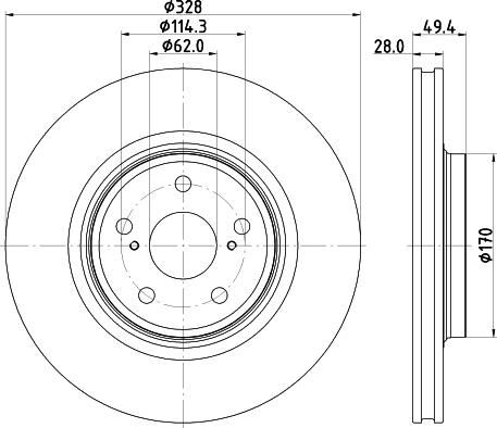 Nisshinbo ND1150K - Тормозной диск autospares.lv