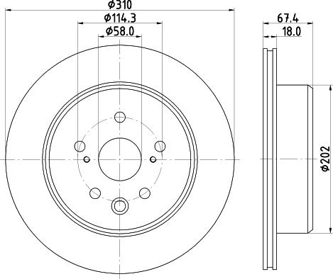 Nisshinbo ND1116K - Тормозной диск autospares.lv