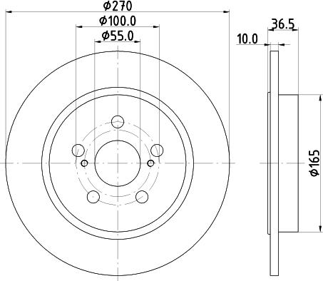 Nisshinbo ND1133K - Тормозной диск autospares.lv