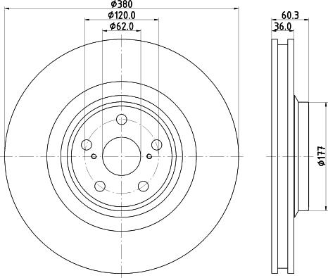 Nisshinbo ND1123K - Тормозной диск autospares.lv