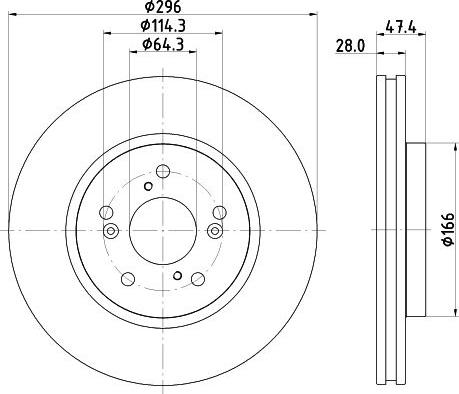 Nisshinbo ND8069K - Тормозной диск autospares.lv