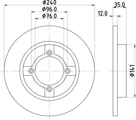 Nisshinbo ND2040 - Тормозной диск autospares.lv