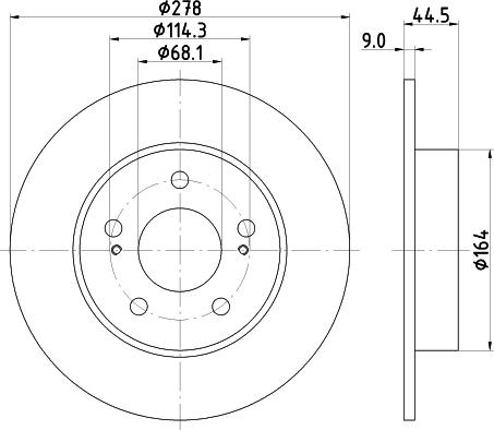 Nisshinbo ND2027K - Тормозной диск autospares.lv