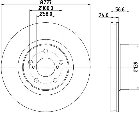 Nisshinbo ND7003K - Тормозной диск autospares.lv