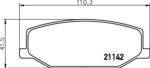 Nisshinbo NP9006 - Тормозные колодки, дисковые, комплект autospares.lv