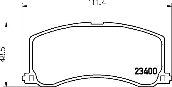 Nisshinbo NP9008 - Тормозные колодки, дисковые, комплект autospares.lv