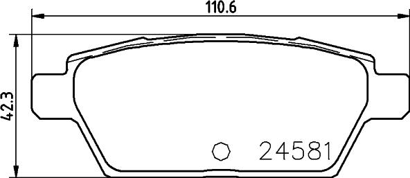 Nisshinbo NP5026 - Тормозные колодки, дисковые, комплект autospares.lv